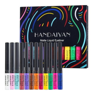 HANDAIYAN 12 Color Matte Liquid Eyeliner Set