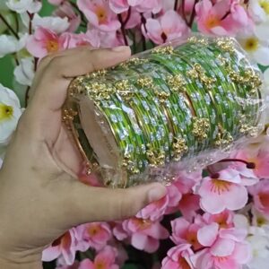 Kashmiri Bangles (Green)+Kajal-Free