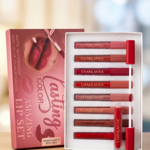 Chanlanya 8 Pcs Matte Liquid Lip Set